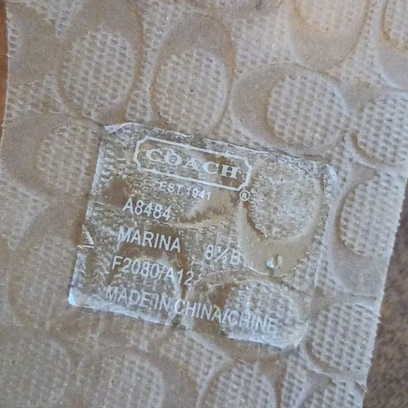 Coach Rare Marina Crab Slippers Size 8.5 - Picture 12 of 13